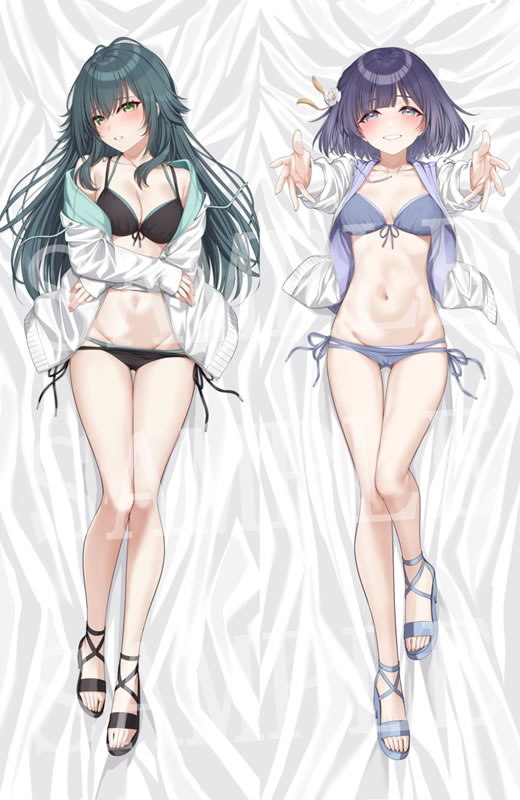 学園アイドルマスター 月村手毬＆秦谷美鈴 抱き枕カバー