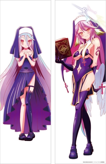 ノーゲーム・ノーライフ 白＆ジブリール 抱き枕カバー